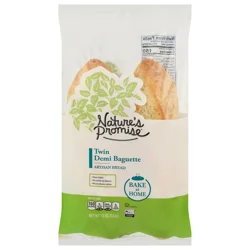 Nature's Promise Bakery Take & Bake Demi Baguette Artisan Bread - 2 ct