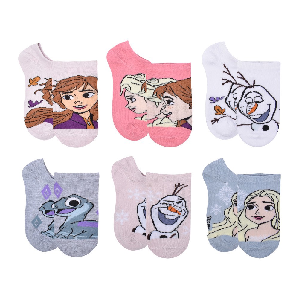 slide 1 of 6, 6pk Frozen 2 Friends Are Forever No Show, 6 ct