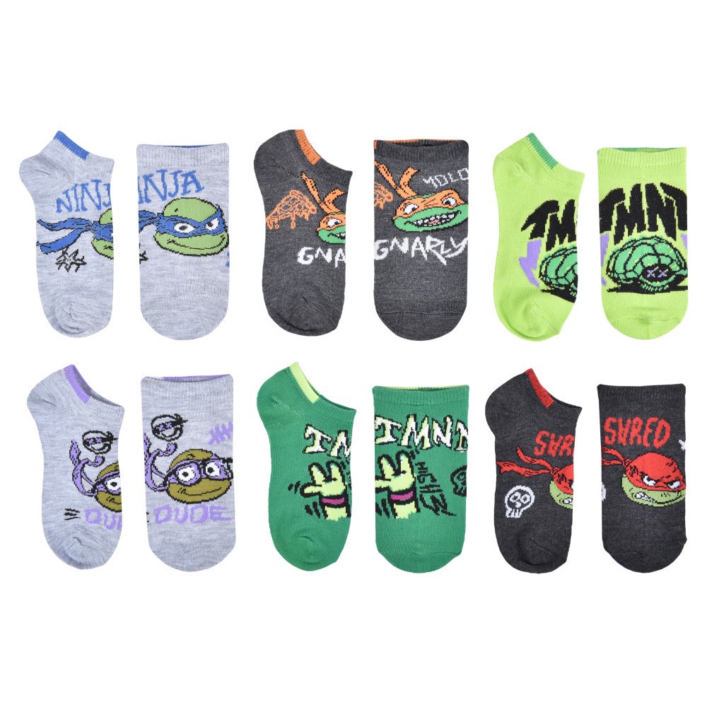 slide 5 of 6, 6pk TMNT Mutant Mayhem Ninjas No Show, 6 ct