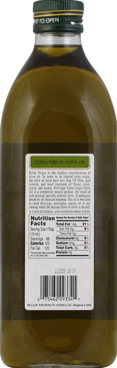 slide 6 of 6, Dell'Alpe Dellalpe Extra Virgin Olive Oil, 34 fl oz