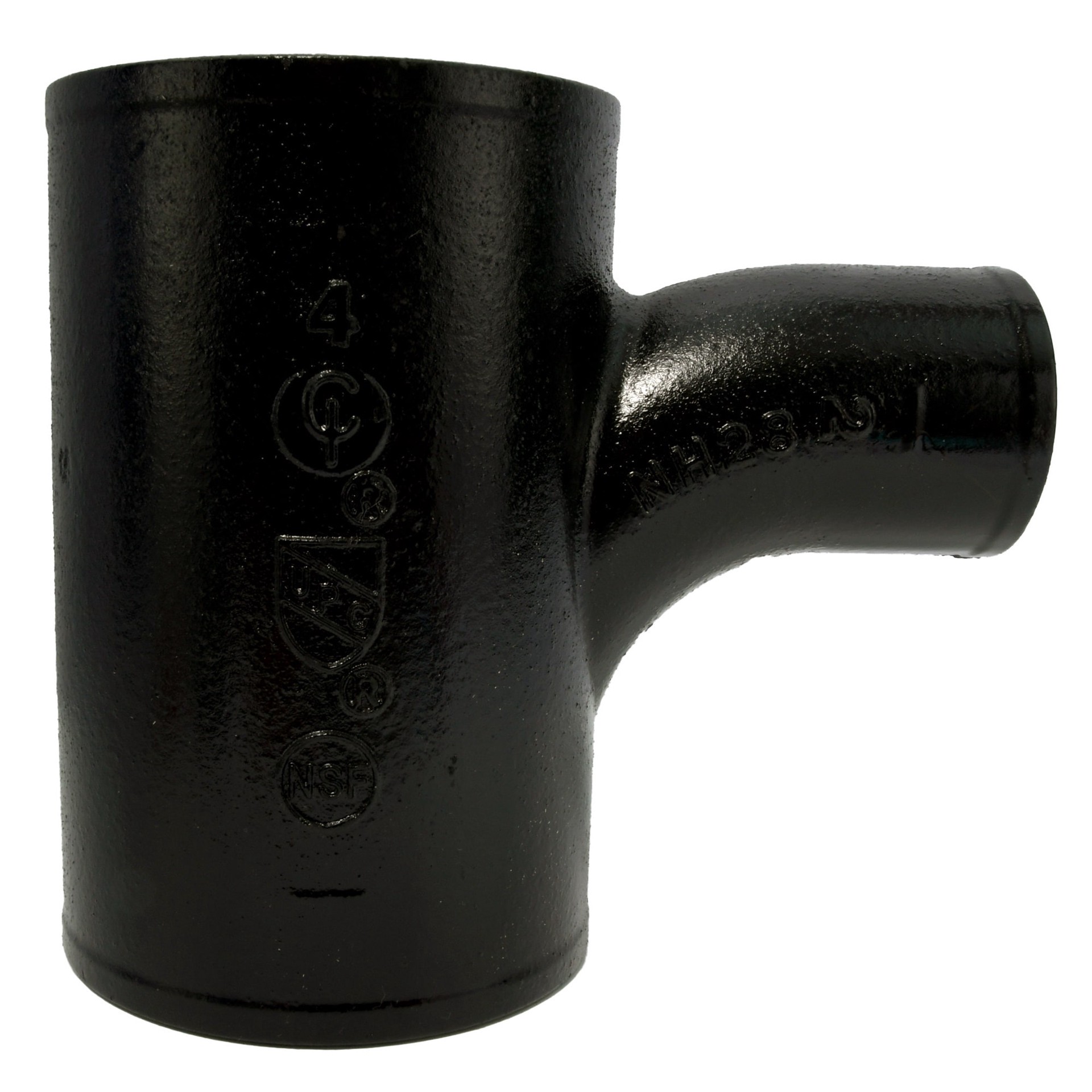 slide 3 of 6, Charlotte Pipe 3-in x 2-in Cast Iron Sanitary Tee, 1 ct