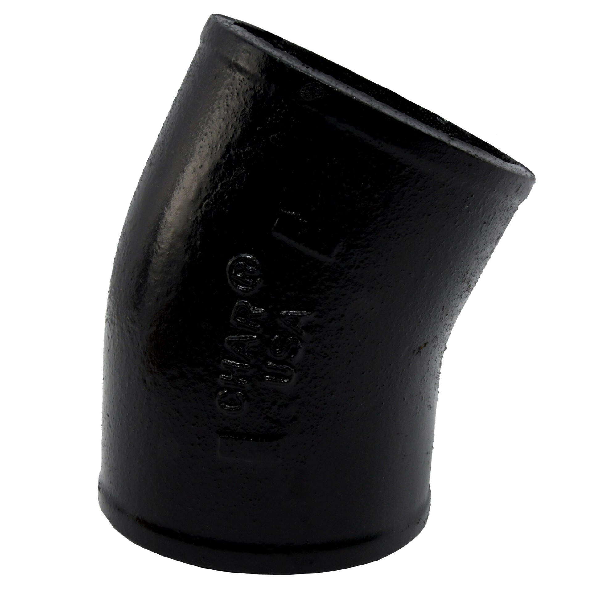 slide 3 of 6, Charlotte Pipe 4-in x 4-in Black Cast Iron No Hub Sixteenth Bend Pipe/Fitting for DWV Applications, ASTM A74 Approved, NSF Safety Listed, 1 ct
