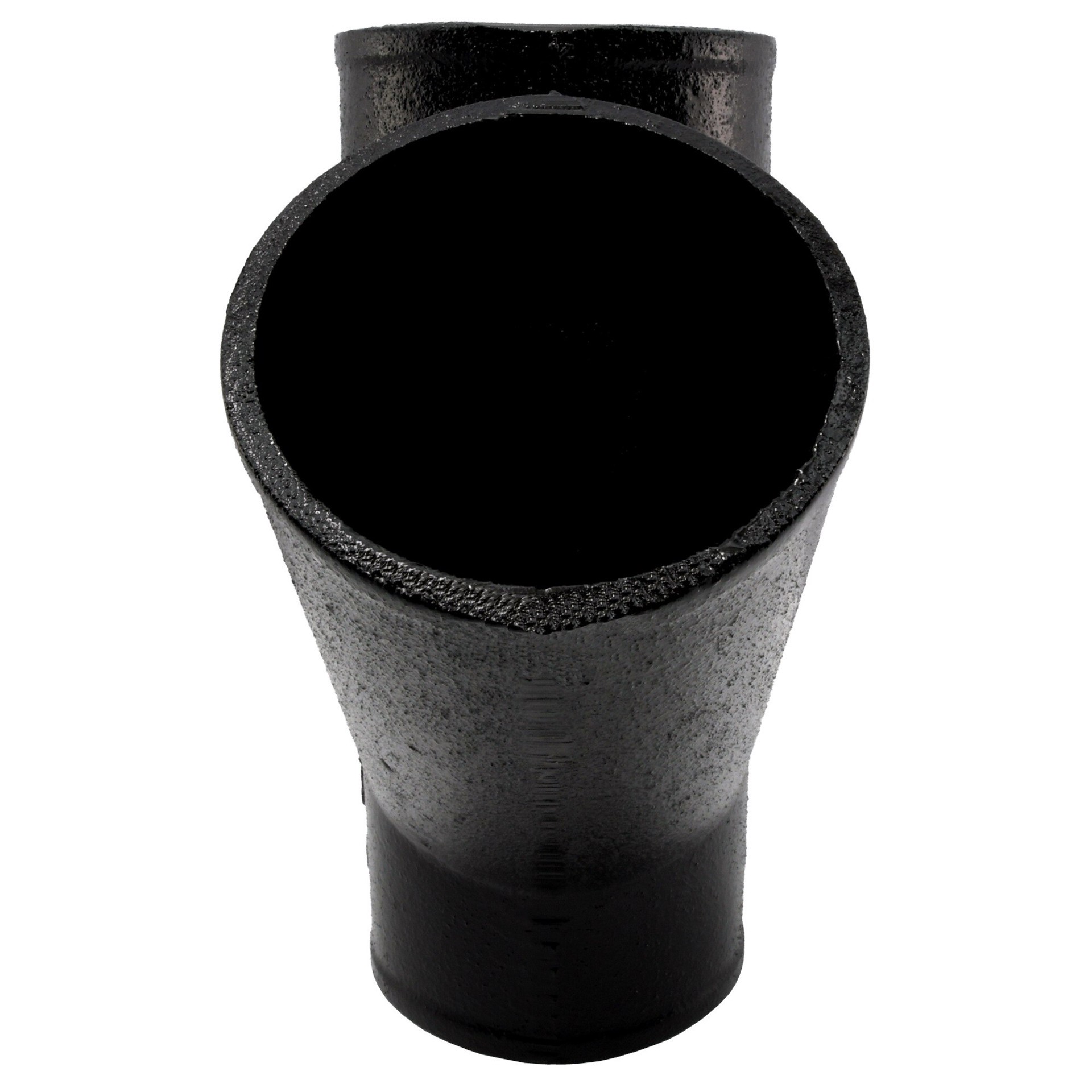 slide 2 of 6, Charlotte Pipe 4-in x 3-in Black Cast Iron Wye Pipe Fitting for DWV Applications - ASTM A74 Approved, NSF Safety Listed, 1 ct