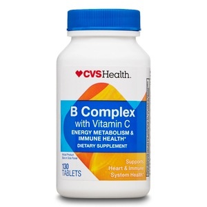 slide 1 of 1, CVS Health B Complex Plus Vitamin C Tablets, 130 ct