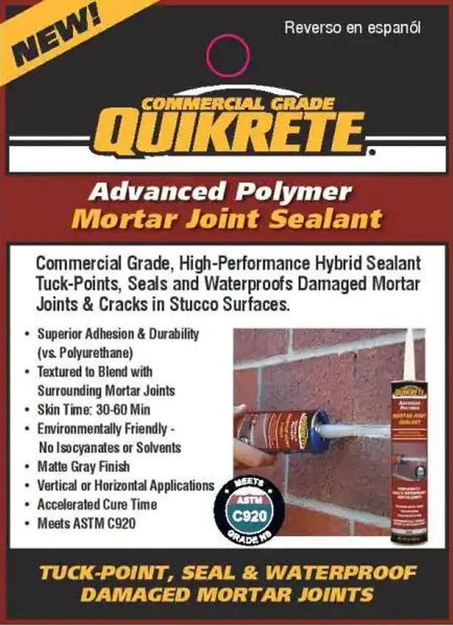 slide 4 of 4, QUIKRETE Advanced Polymer Mortar Joint 10 -oz Mortar Concrete Joint repair, 1 ct