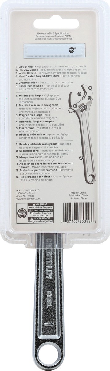 slide 4 of 6, Cresent Wrench 1 ea, 1 ct
