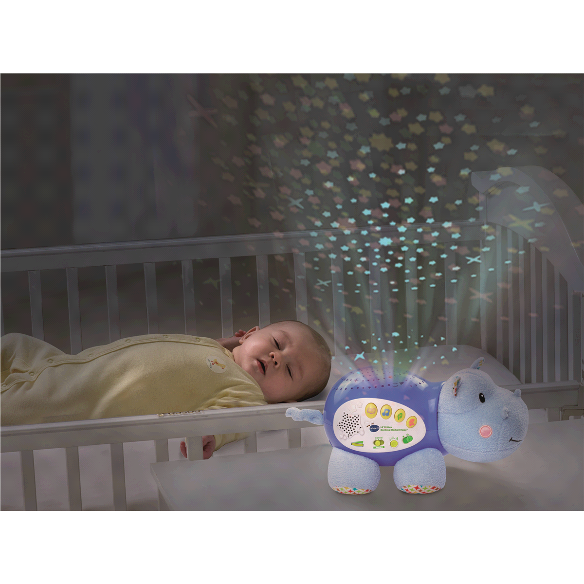 slide 2 of 3, VTech Lil' Critters Soothing Starlight Hippo, 1 ct