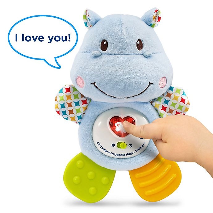 slide 2 of 4, VTech Lil Critters Huggable Hippo Teether, 1 ct