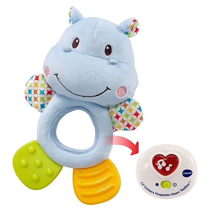 slide 3 of 4, VTech Lil Critters Huggable Hippo Teether, 1 ct