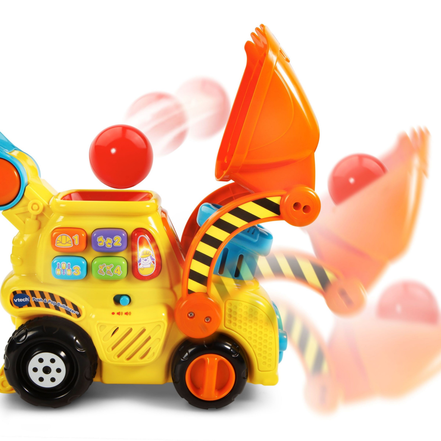 slide 3 of 4, VTech Pop-a-Balls Push & Pop Bulldozer, 1 ct