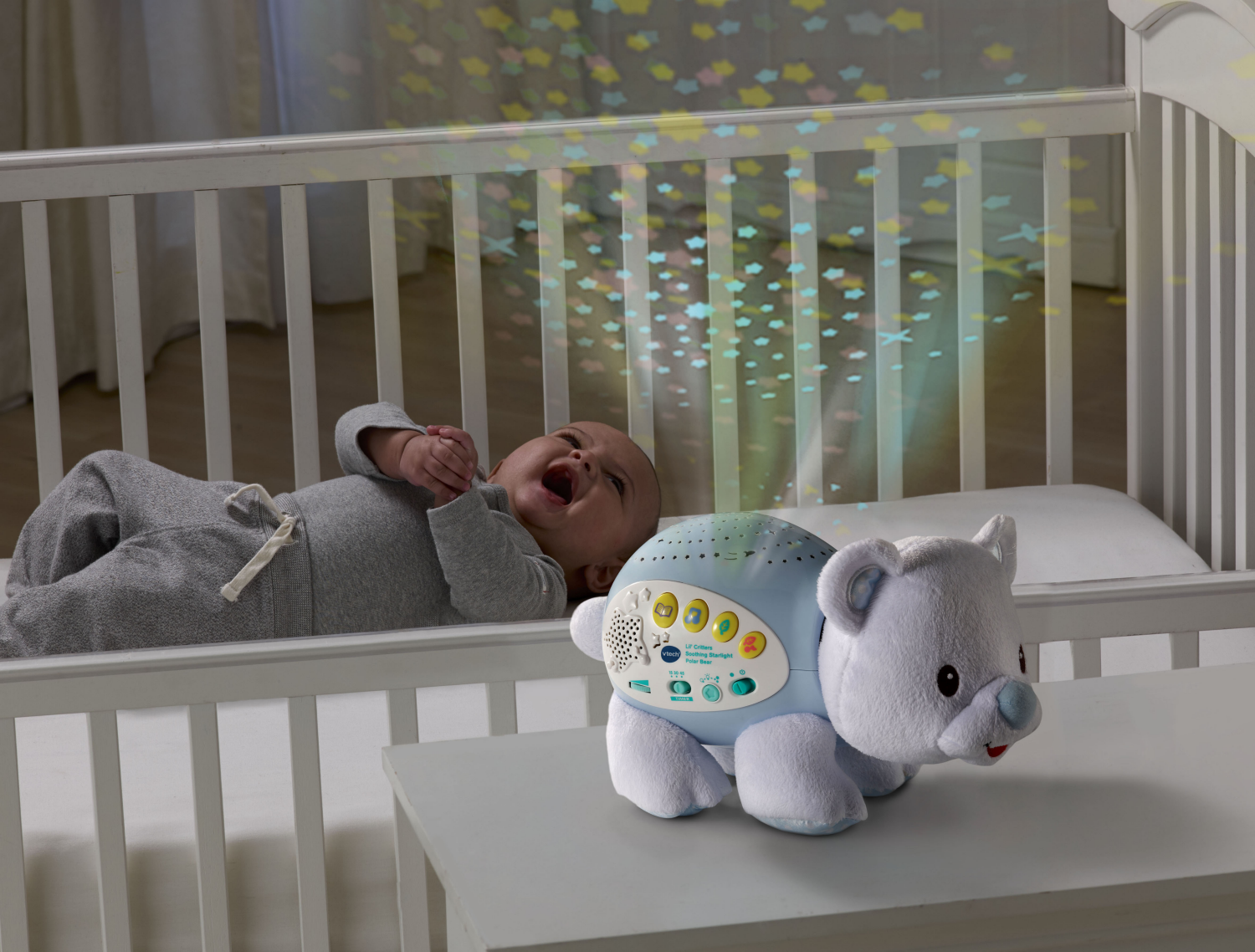 slide 2 of 2, VTech Lil' Critters Soothing Starlight Polar Bear, 1 ct