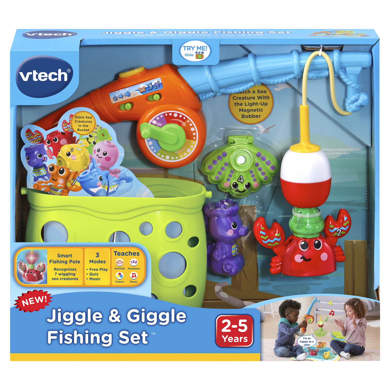 slide 1 of 2, VTech Jiggle & Giggle Fishing Set, 1 ct