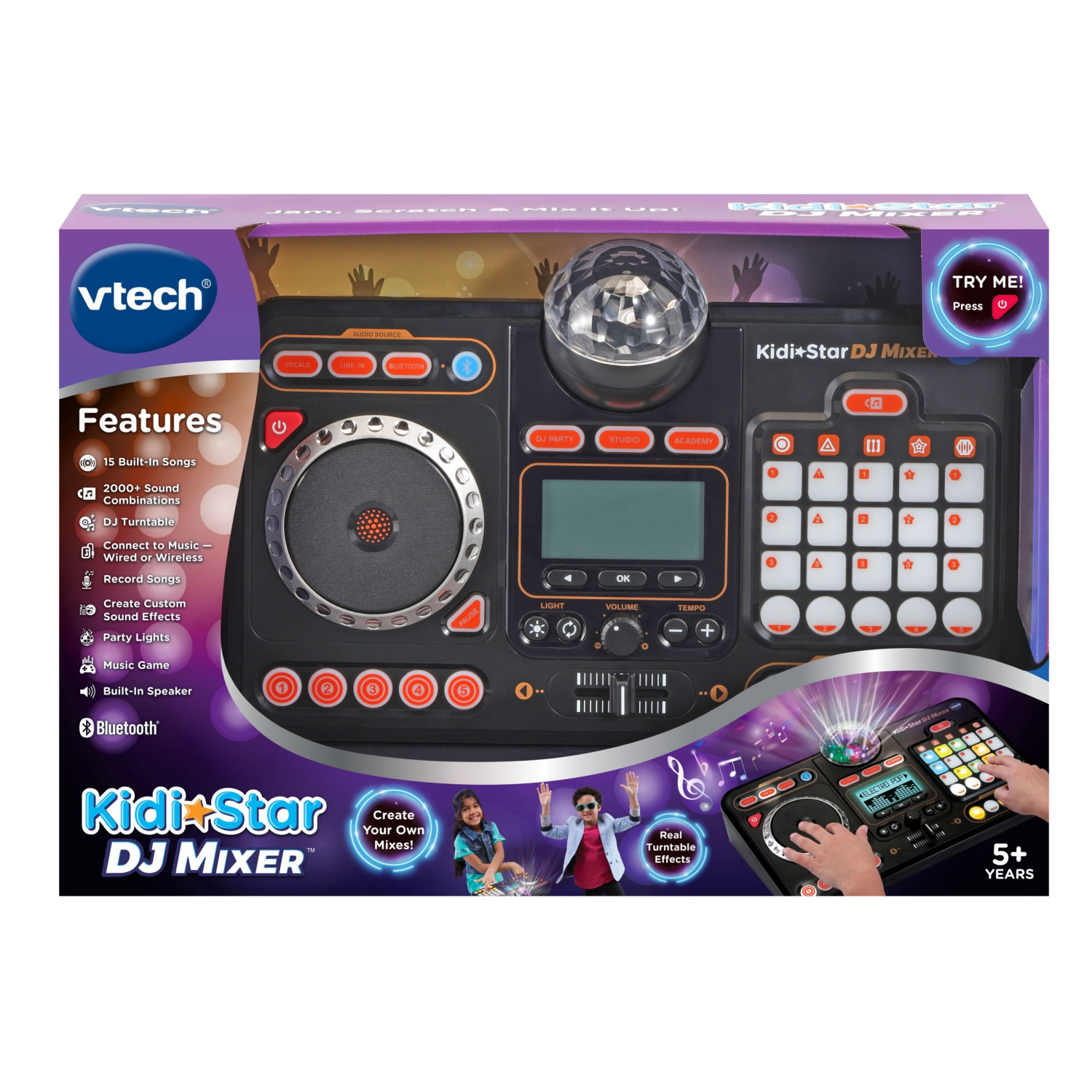 slide 2 of 4, Vtech Electronics Hk Ltd VTech KidiStar DJ Mixer Sound-Mixing Music Maker with Party Lights, 1 ct