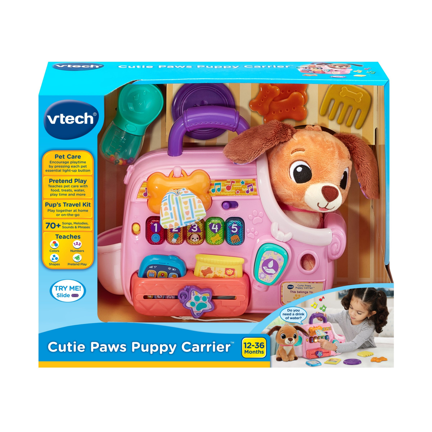slide 4 of 4, VTech Cutie Paws Puppy Carrier, 1 ct