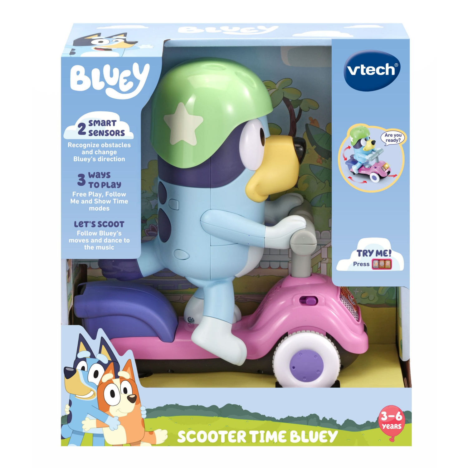 slide 2 of 2, VTech Bluey Scooter Time Bluey, 1 ct
