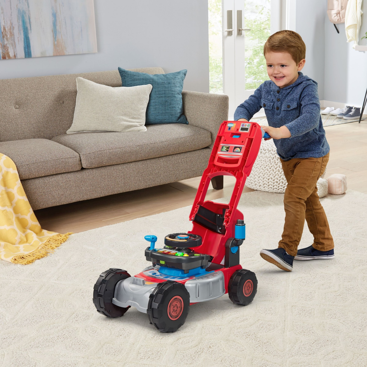 slide 2 of 5, VTech Get Growing Tractor & Mower Ride-On, 1 ct