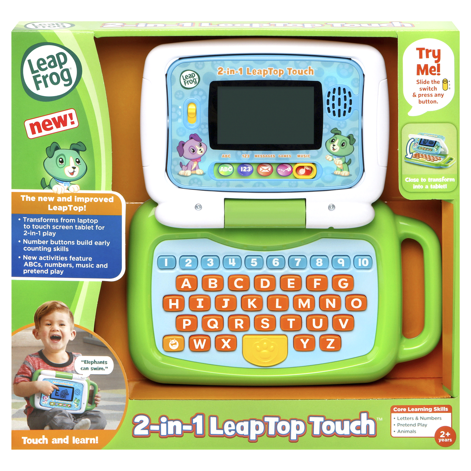 slide 1 of 4, LeapFrog 2-in-1 LeapTop Touch, 1 ct