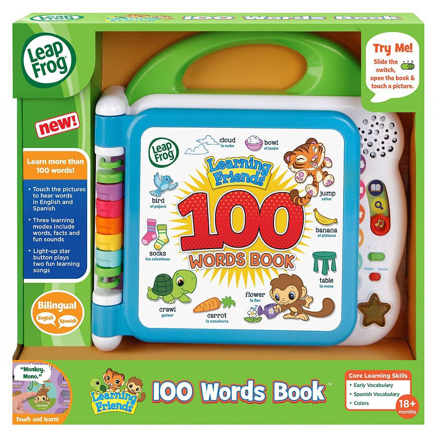 slide 3 of 3, LeapFrog 18+ Months Learning Friends 100 Words Book 1 ea, 1 ct