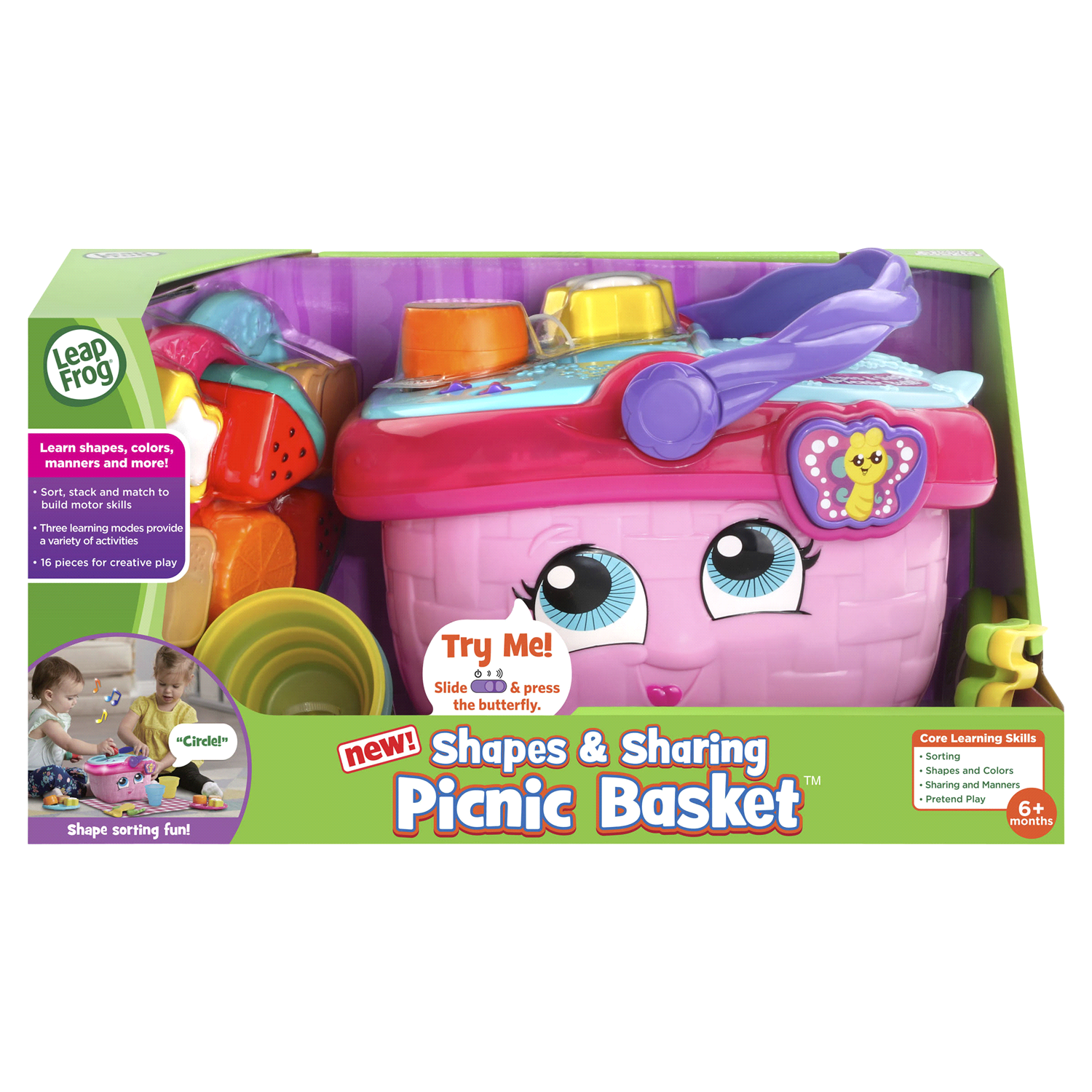 slide 1 of 2, LEAPFROG Shapes & Sharing Picnic Basket, 1 ct