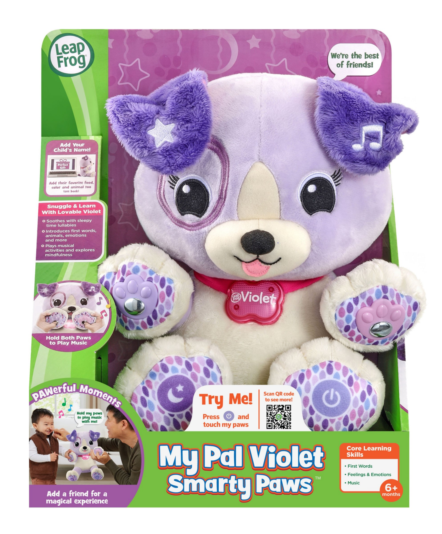 slide 2 of 3, Leapfrog My Pal Violet Interactive Plush - Purple, 1 ct