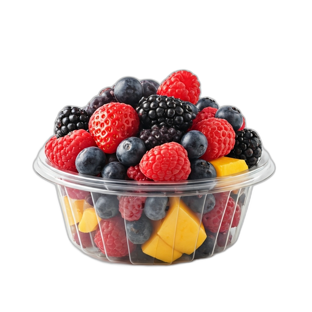 slide 1 of 1, Stop & Shop Large Mixed Berries & Mango, 1 ct