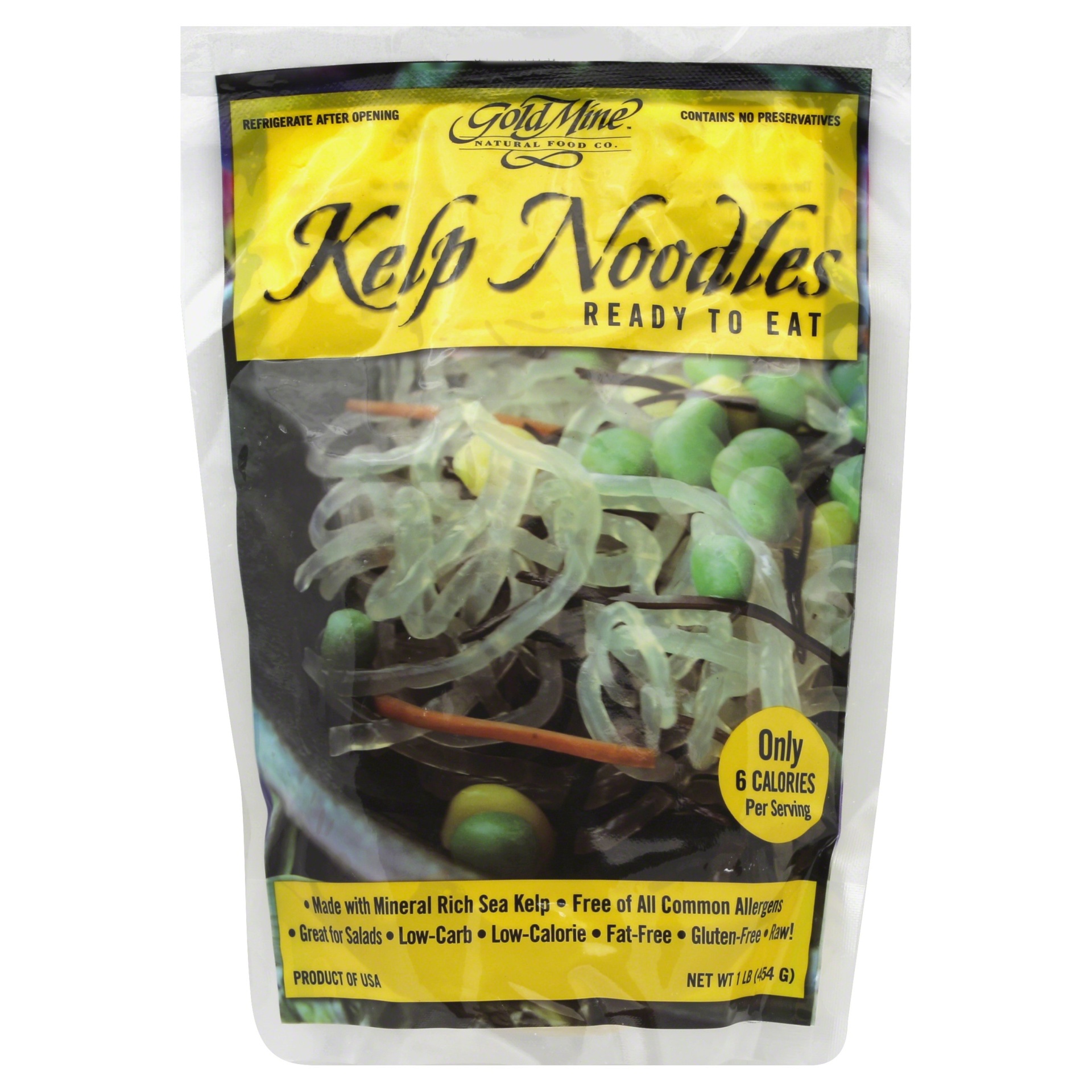 slide 1 of 2, Gold Mine Kelp Noodles, 6 oz