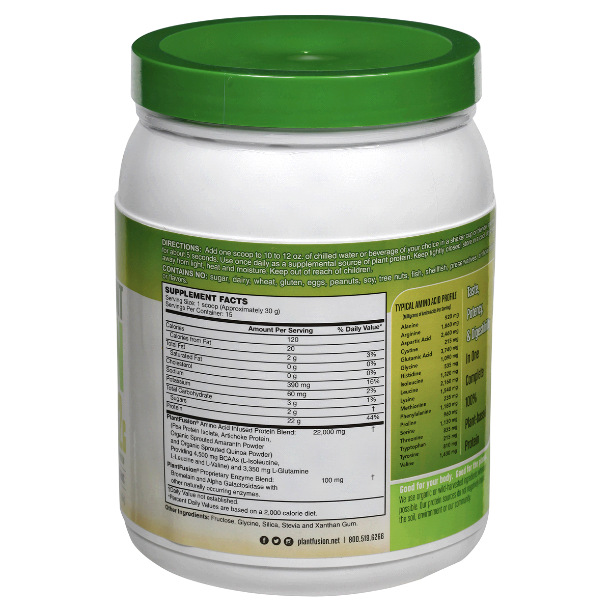 slide 4 of 4, PlantFusion Complete Protein, 16 oz