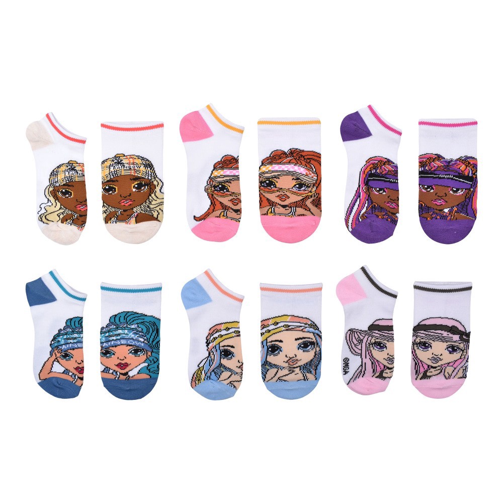 slide 2 of 5, 6pk Rainbow High Pacific Paradise No Show, 6 ct