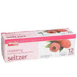 Weis Quality Raspberry Seltzer - 12 ct; 144 fl oz - 12 ct; 144 fl oz