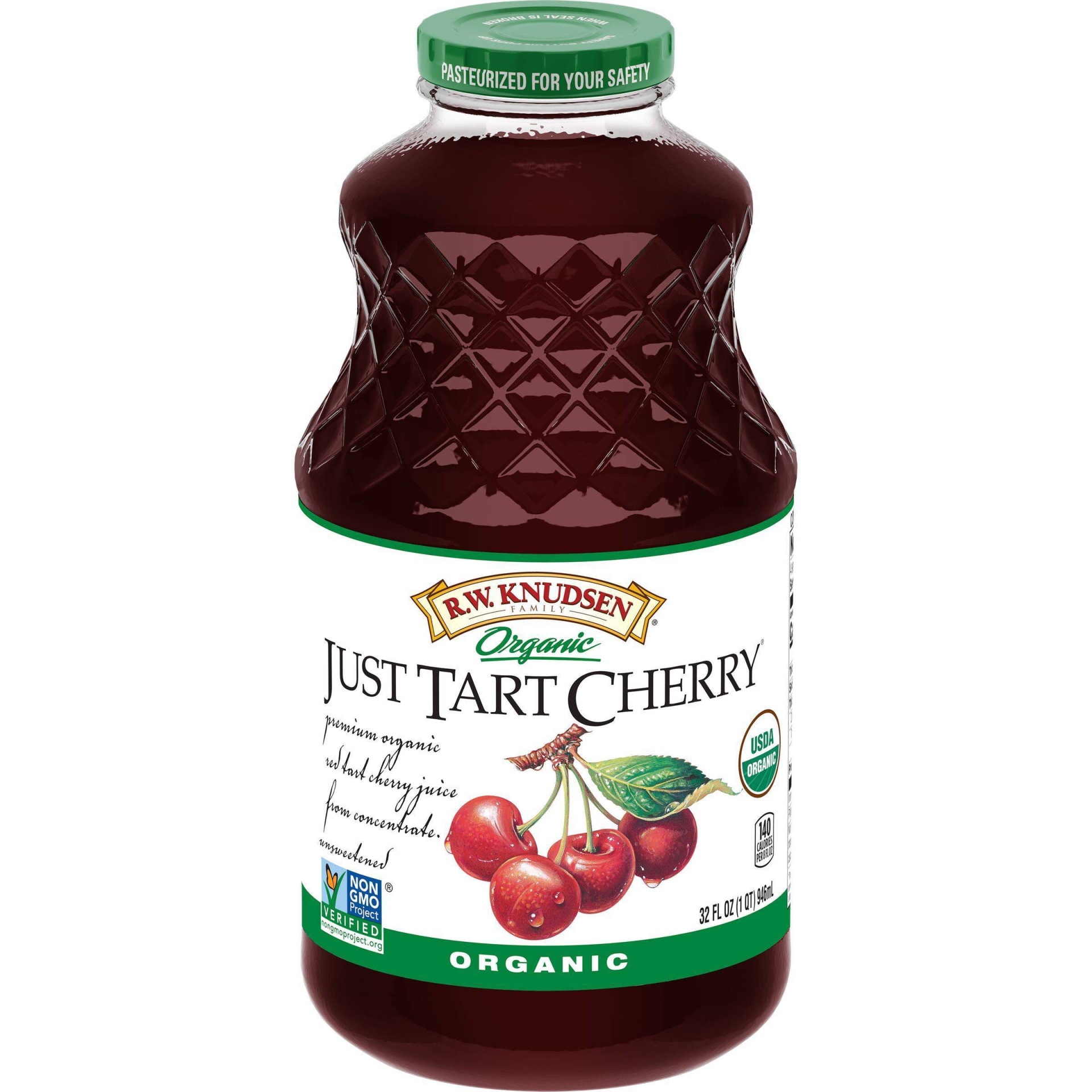 slide 1 of 4, R.W. Knudsen Organic Just Tart Cherry Juice, 32 oz