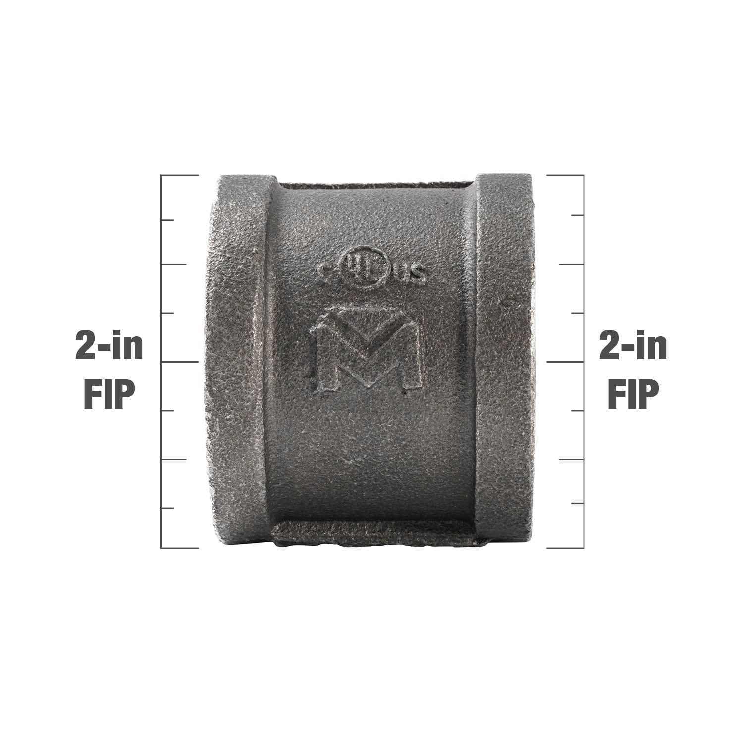 slide 4 of 5, RELIABILT 2-in Black Coupling, 1 ct