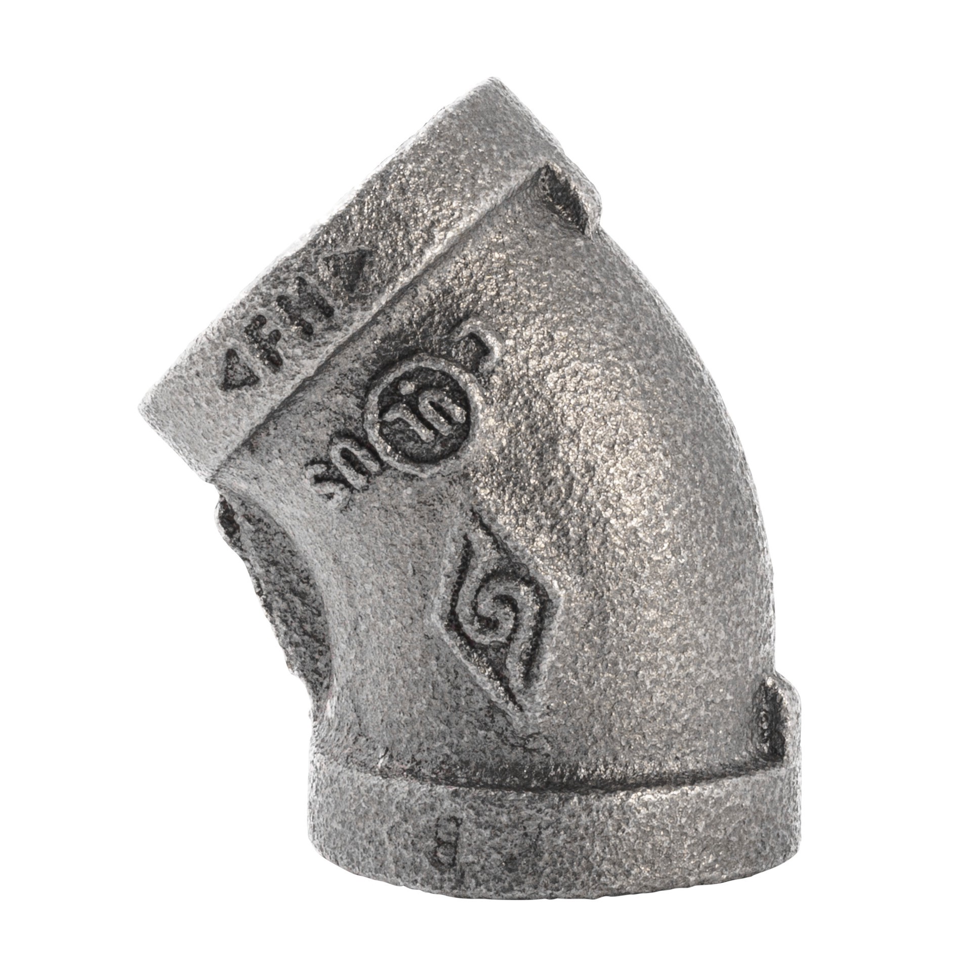 slide 2 of 5, RELIABILT 1/2-in 45 Black Iron Elbow Fitting, 1 ct