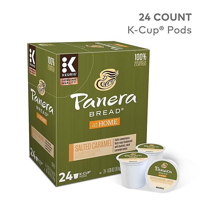 slide 2 of 7, Panera Bread K-Cup Pods Salted Caramel Coffee 24-0.36 oz Pods, 24 ct