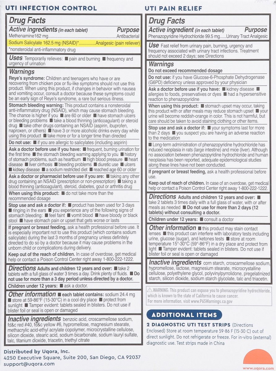 slide 5 of 14, Uqora UTI All-in-One UTI Emergency Kit 1 ea, 1 ct