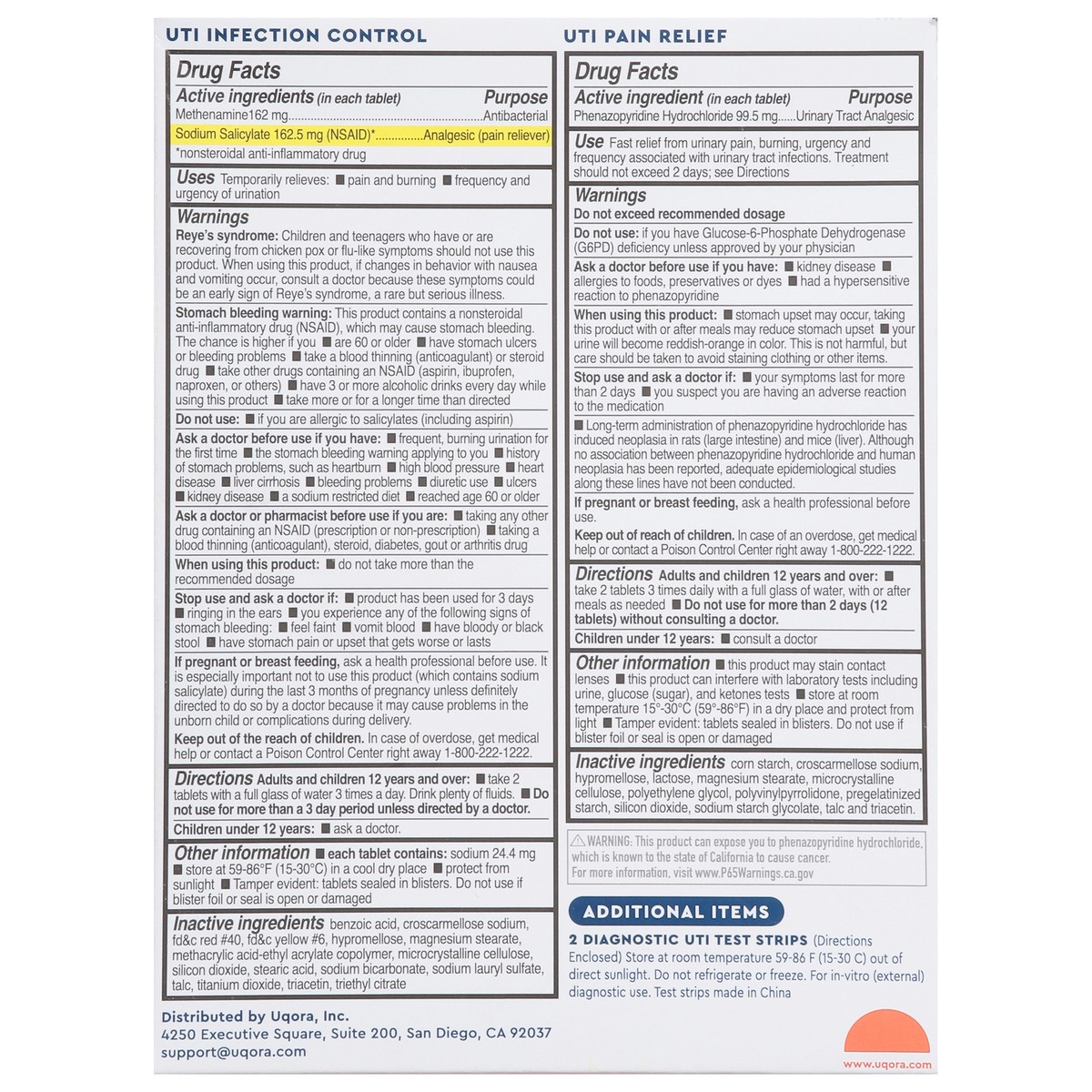 slide 12 of 14, Uqora UTI All-in-One UTI Emergency Kit 1 ea, 1 ct