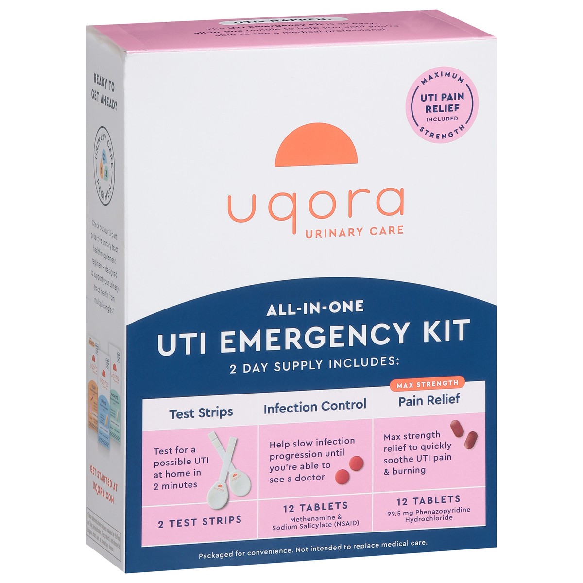 slide 13 of 14, Uqora UTI All-in-One UTI Emergency Kit 1 ea, 1 ct