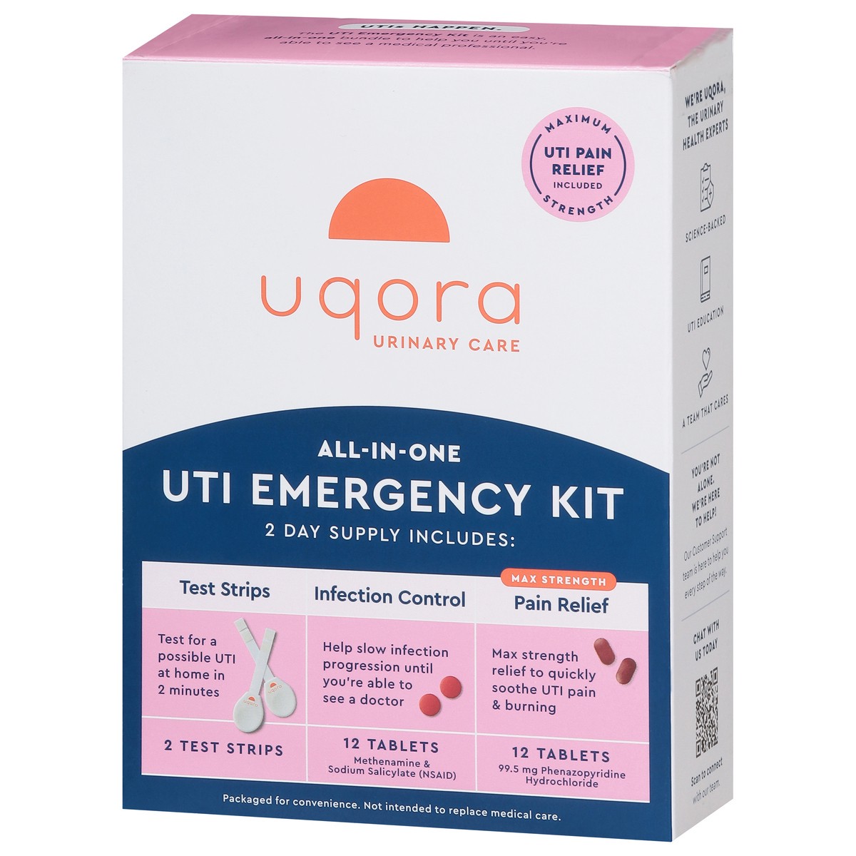 slide 3 of 14, Uqora UTI All-in-One UTI Emergency Kit 1 ea, 1 ct