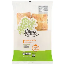Nature's Promise Bake at Home Artisan Bread Ciabatta Rolls - 6 ct