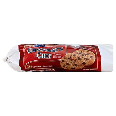 slide 1 of 1, Hill Country Fare Chocolate Chip Cookie Dough, 16.5 oz