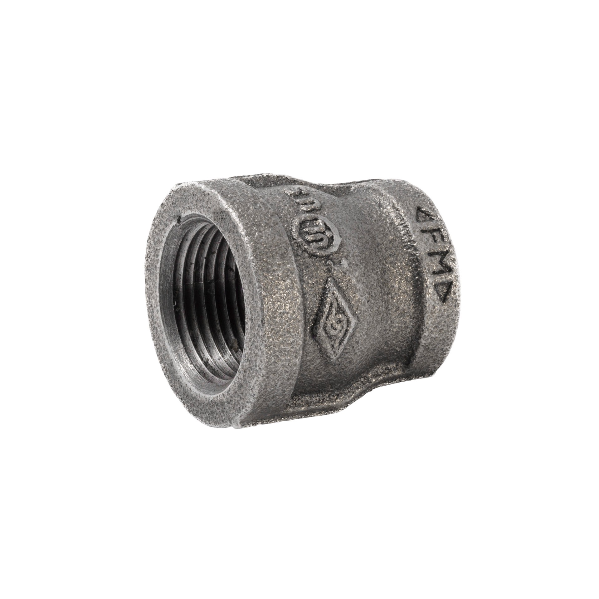 slide 1 of 5, RELIABILT 3/4-in x 1/2-in Black Iron Coupling Fitting, 1 ct