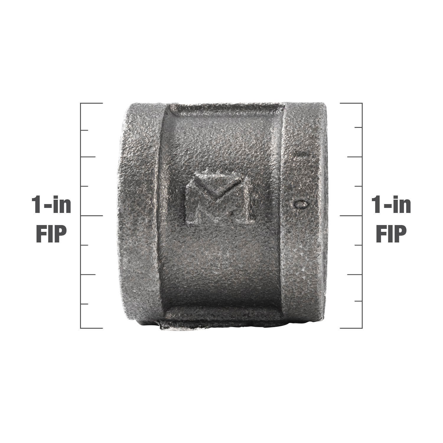 slide 6 of 6, RELIABILT 1-in Black Iron Coupling Fitting, 1 ct