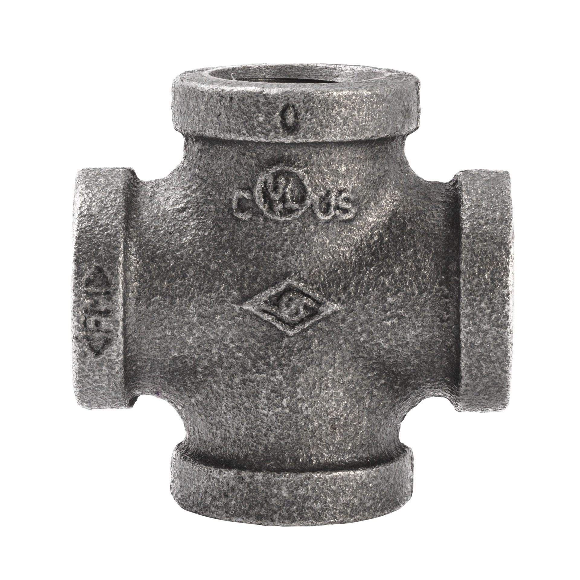 slide 1 of 6, RELIABILT 1/2-in Black Cross Tee, 1 ct