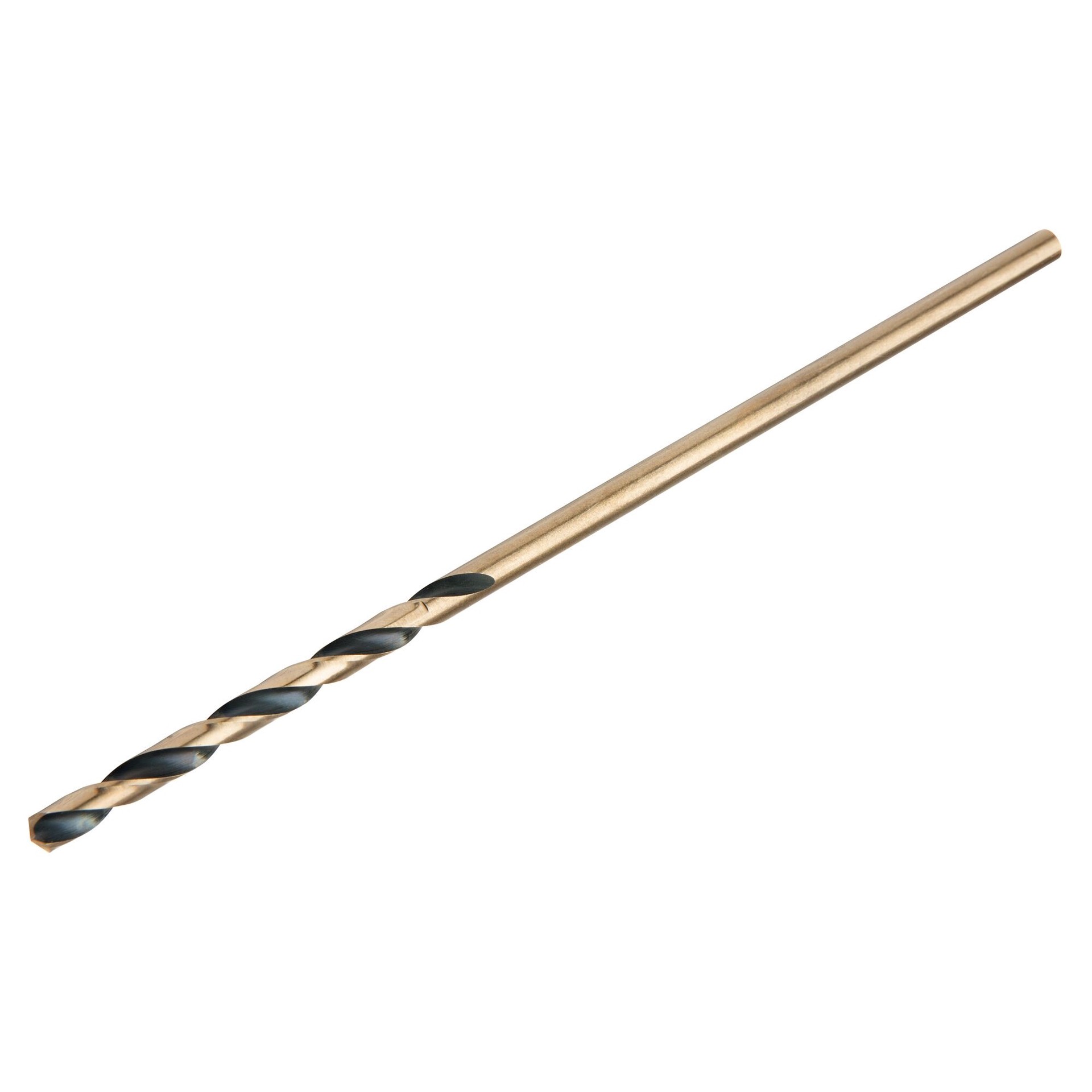slide 3 of 6, DEWALT 3/16-in x 6-in Black and gold coated HSS Aircraft length Twist Drill Bit, 1 ct