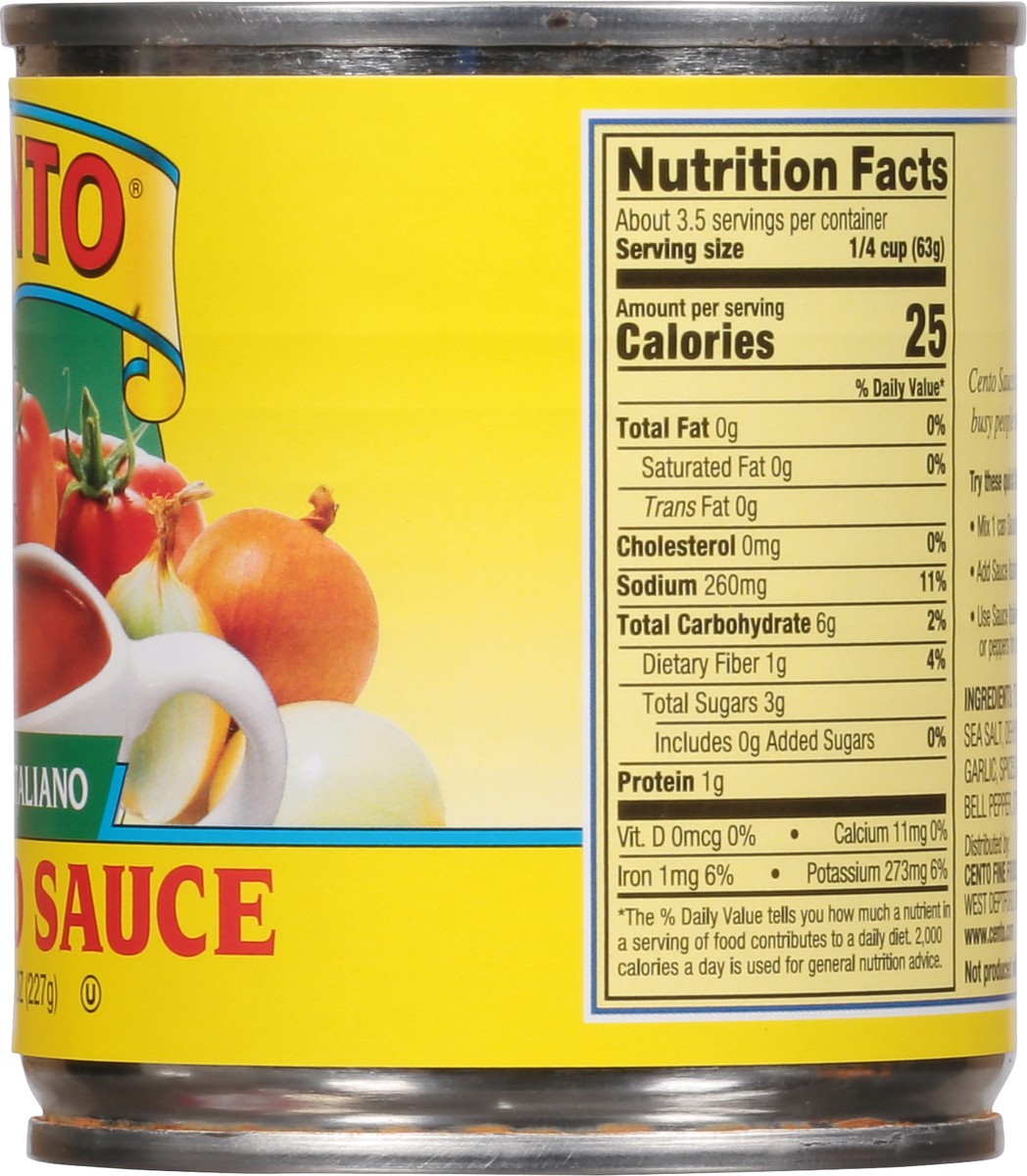 slide 8 of 13, Cento Tomato Sauce 8 oz, 8 oz