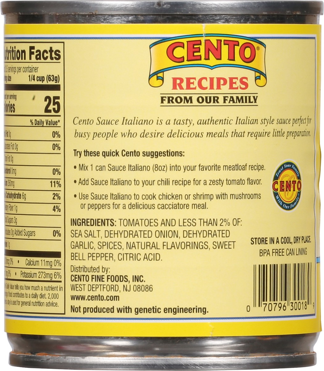 slide 11 of 13, Cento Tomato Sauce 8 oz, 8 oz