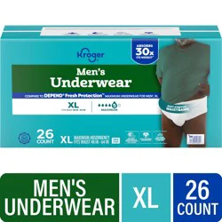 Kroger Men's Maximum XL Underwear, 26 ct