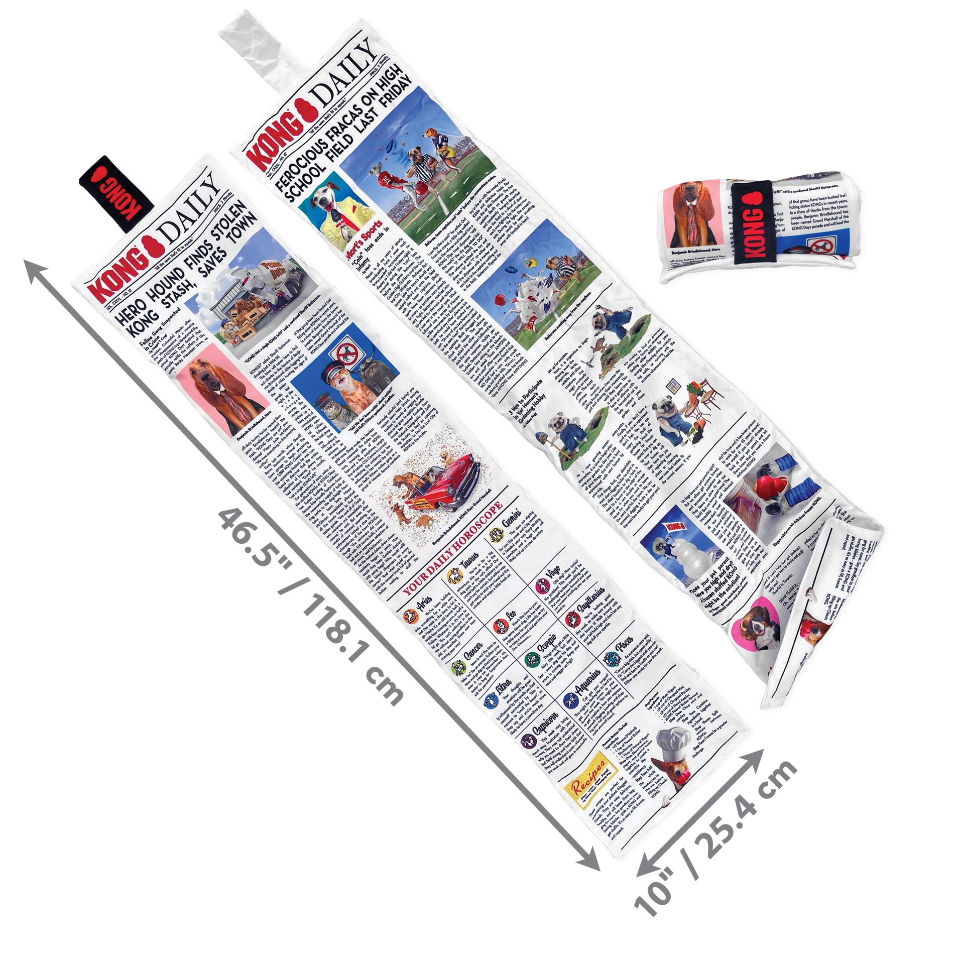 slide 3 of 3, KONG Daily Newspaper Dog Toy, 3X-Large, 1 ct