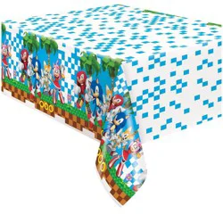 Sonic the Hedgehog Birthday Table Cover - 1 ct