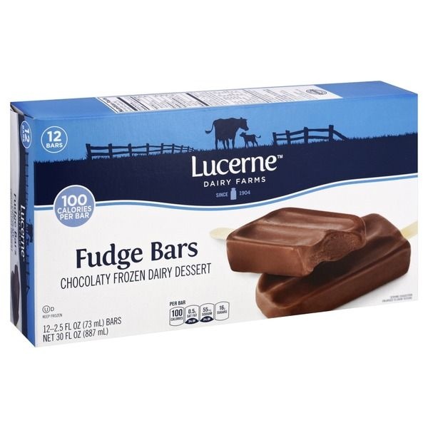 slide 1 of 4, Lucerne Dairy Farms S Sel Ice Cream Bars Fudge, 12 ct; 2.5 fl oz