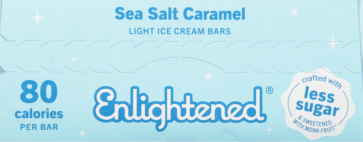 slide 4 of 9, Enlightened Light Sea Salt Caramel Ice Cream Bars 4 - 3.5 fl oz, 4 ct